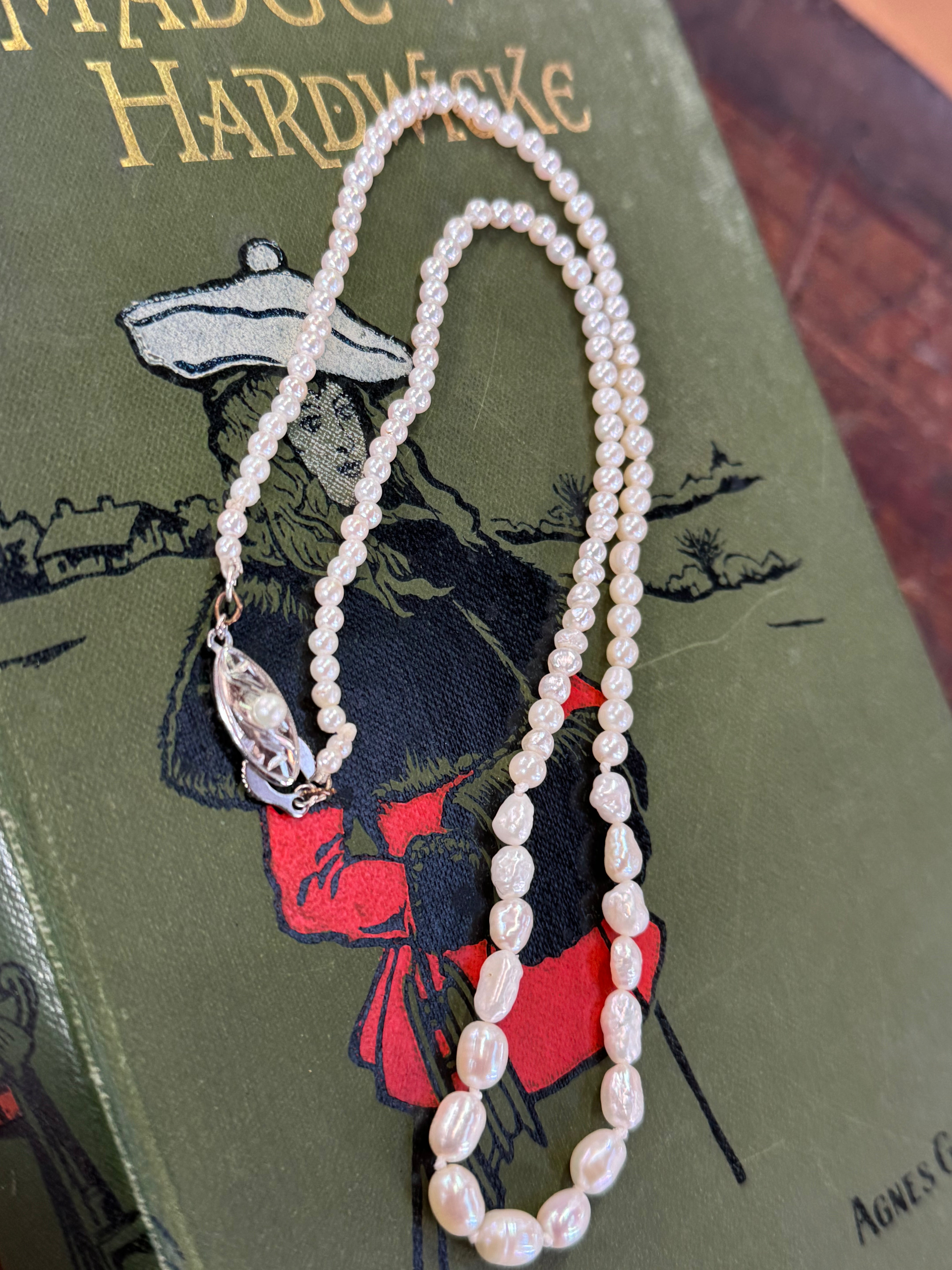 Fresh Water Baroque & Seed Pearls 22cm Length Off White