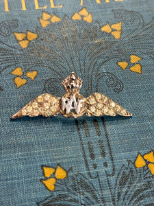 RAF Sweetheart Brooch Sterling Silver