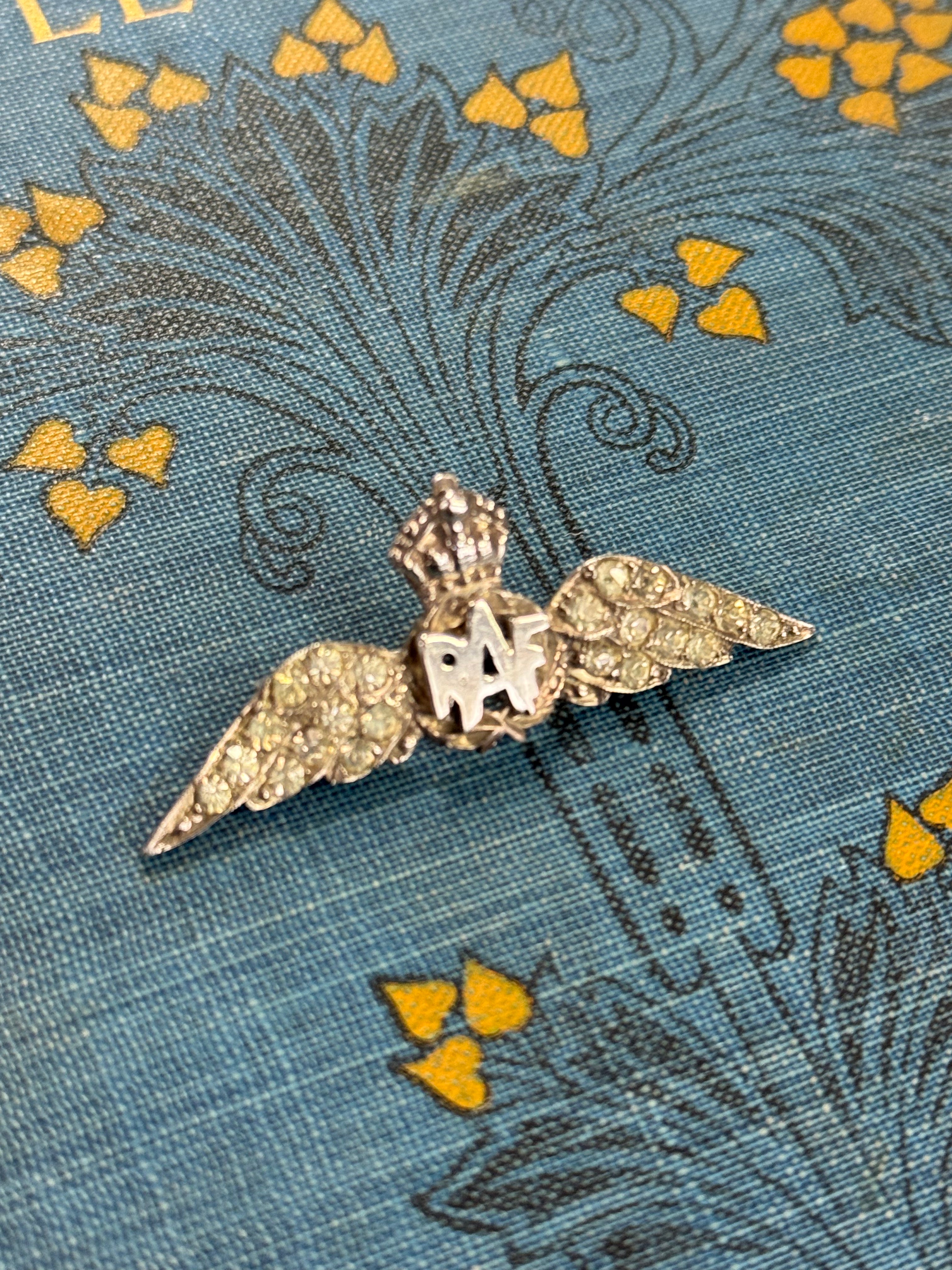 RAF Sweetheart Brooch Sterling Silver