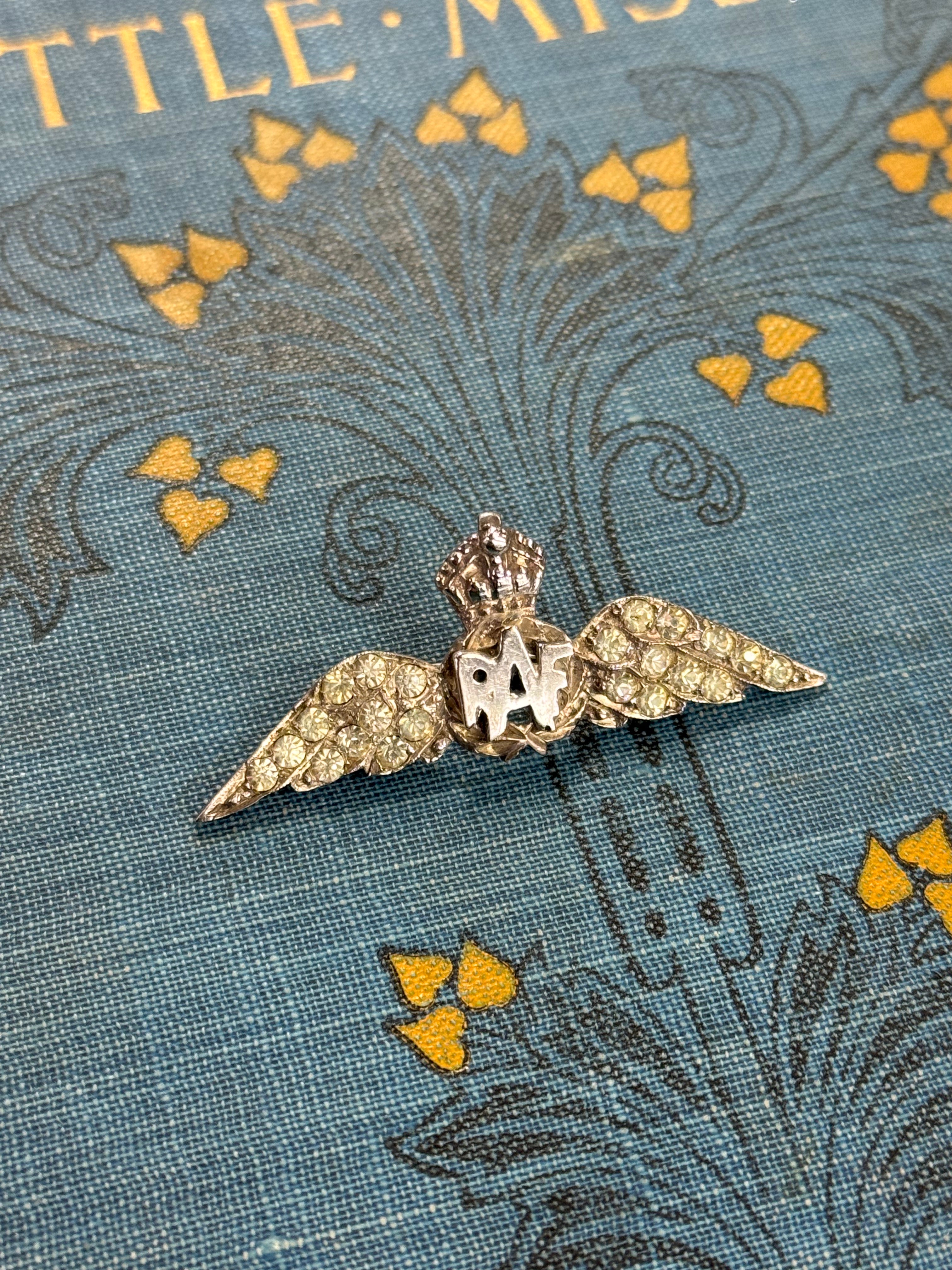 RAF Sweetheart Brooch Sterling Silver