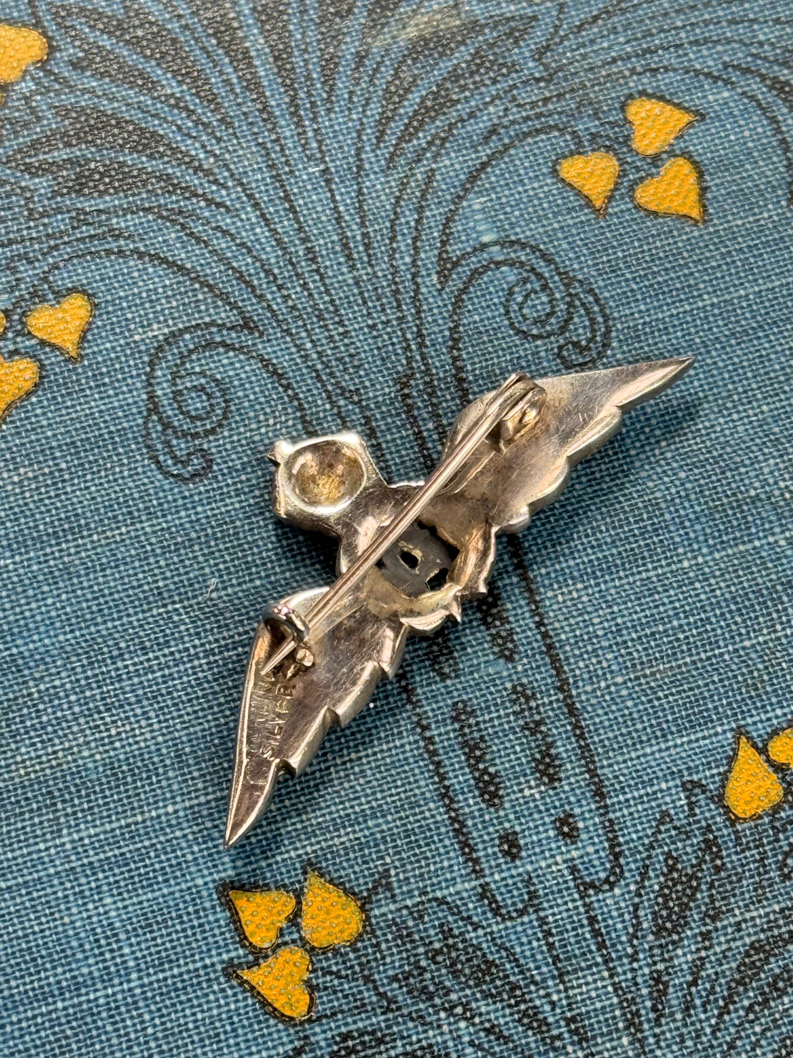 RAF Sweetheart Brooch Sterling Silver