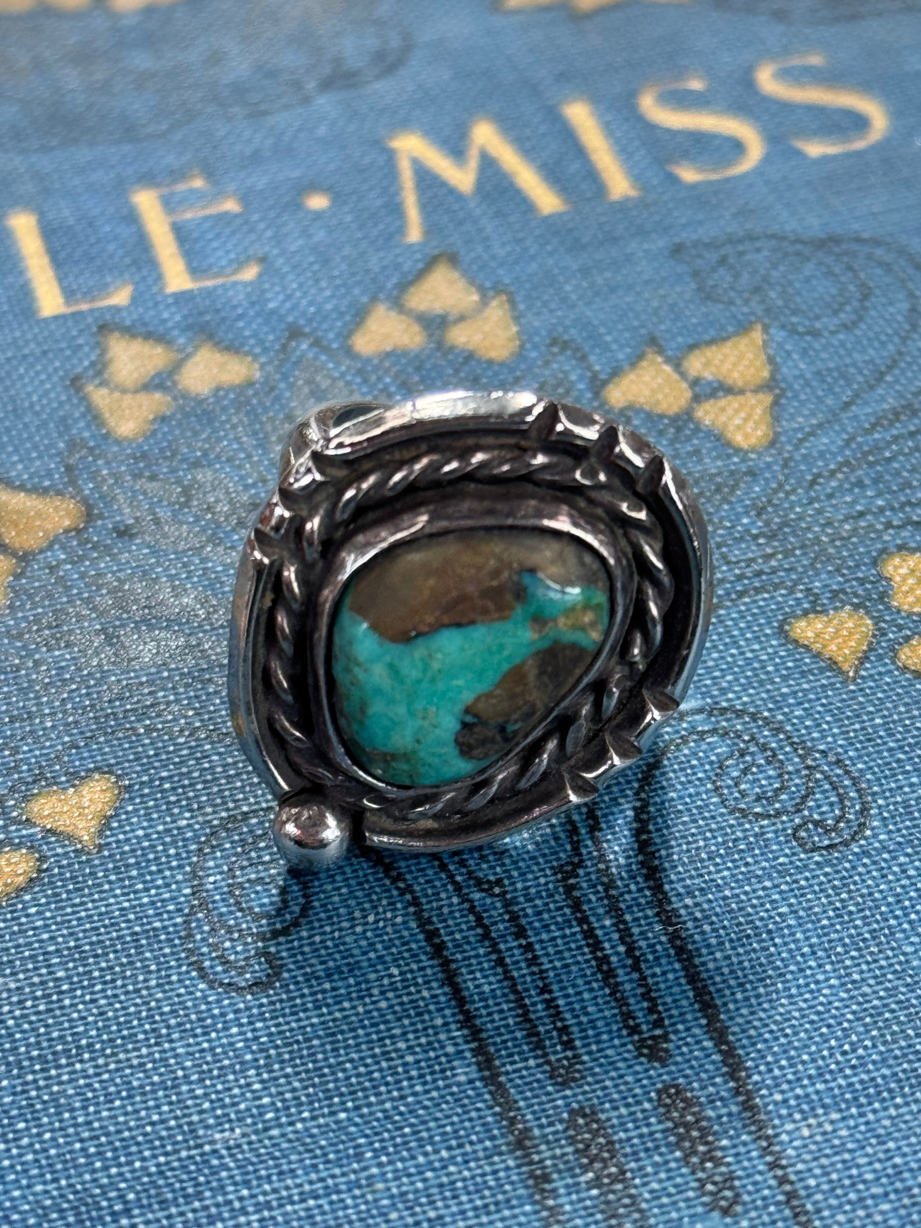 Sterling Silver Turquoise Ring - A stunner