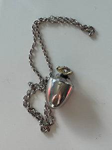 Sterling Silver Belcher chain & Acorn Edinburgh Perfume Bottle circa 1998