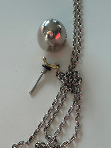 Sterling Silver Belcher chain & Acorn Edinburgh Perfume Bottle circa 1998