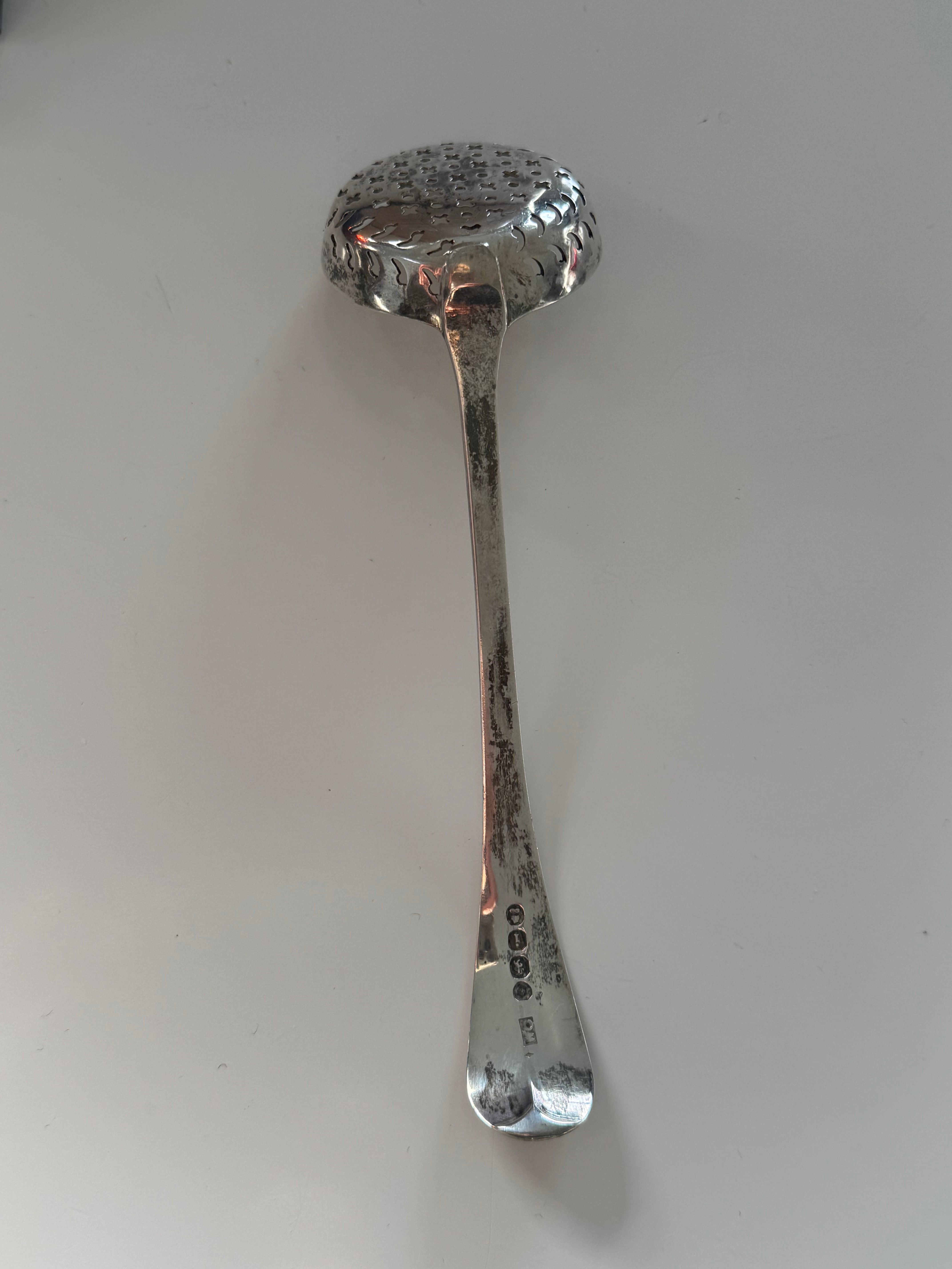 Circa 1824 Sterling Silver Sifter Spoon