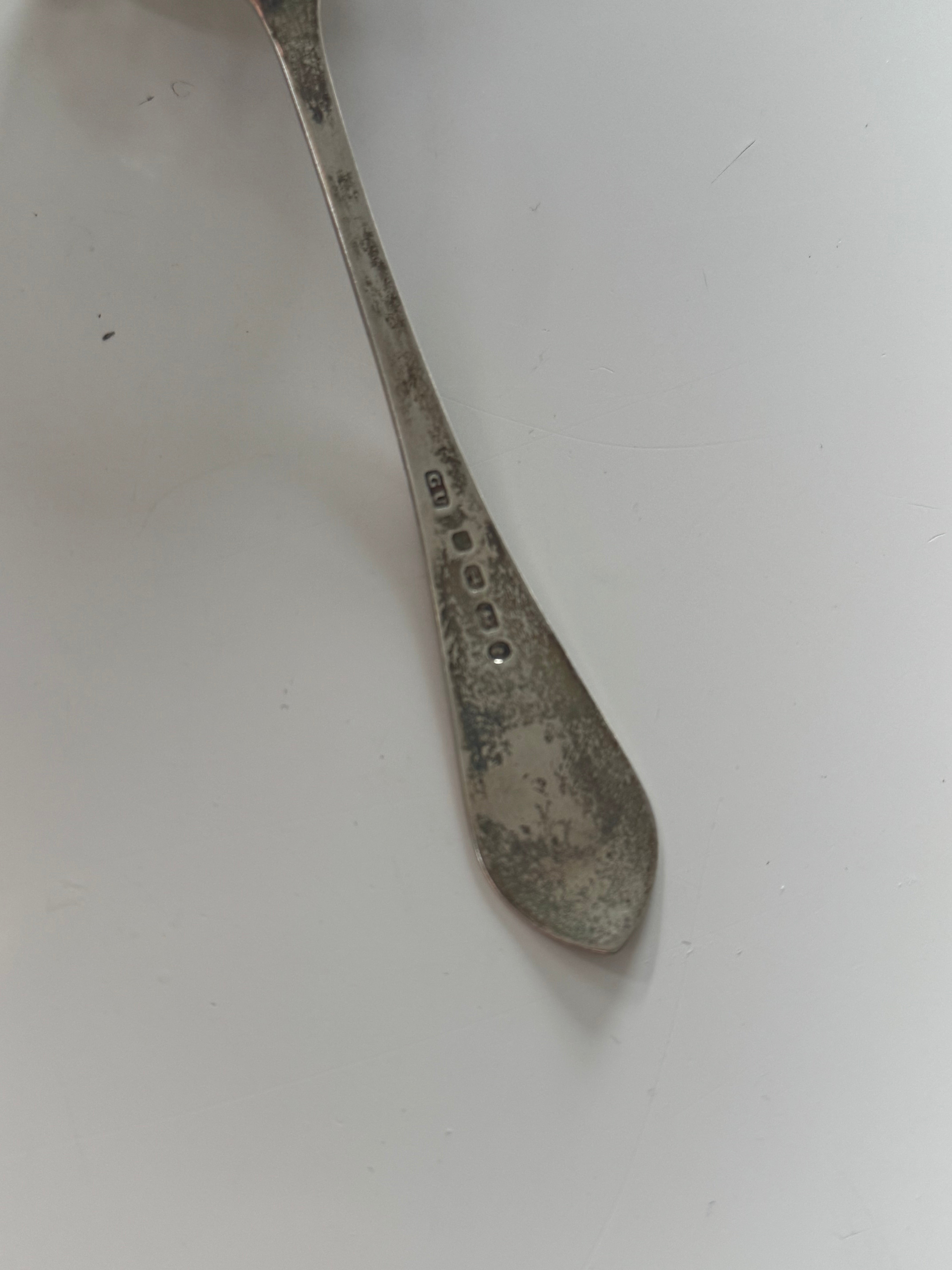 Circa 1860 Birmingham Sterling Silver Sifter Spoon