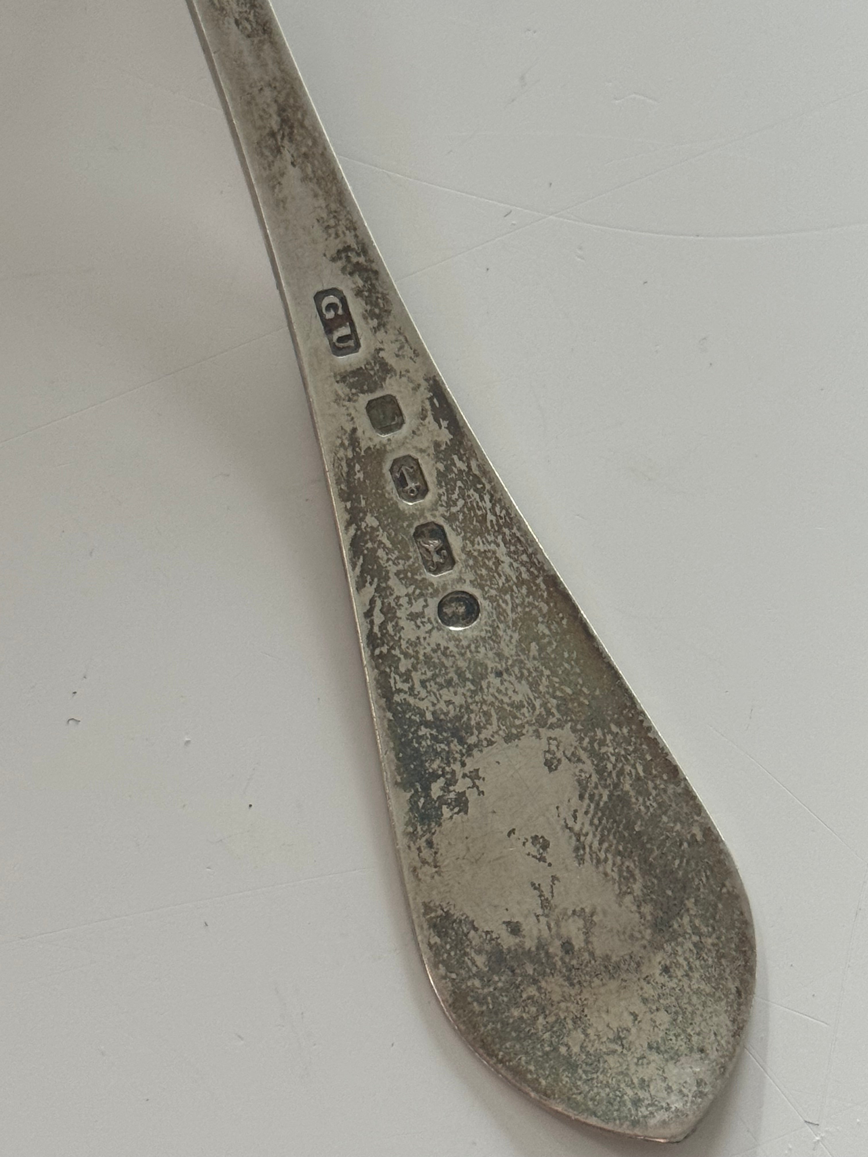 Circa 1860 Birmingham Sterling Silver Sifter Spoon