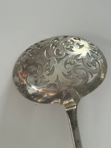 Circa 1860 Birmingham Sterling Silver Sifter Spoon