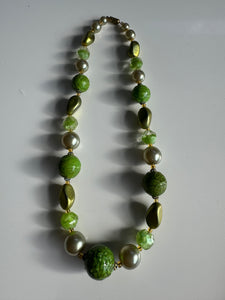 Lime Costume Necklace 48cm