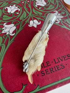 Vintage Scottish Grouse Foot Brooch