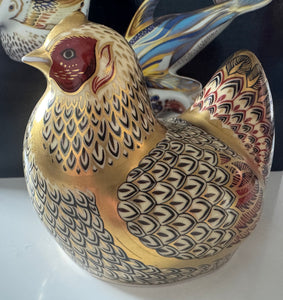 Royal Crown Derby Imari Hen Paperweight