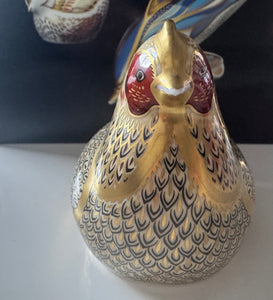 Royal Crown Derby Imari Hen Paperweight