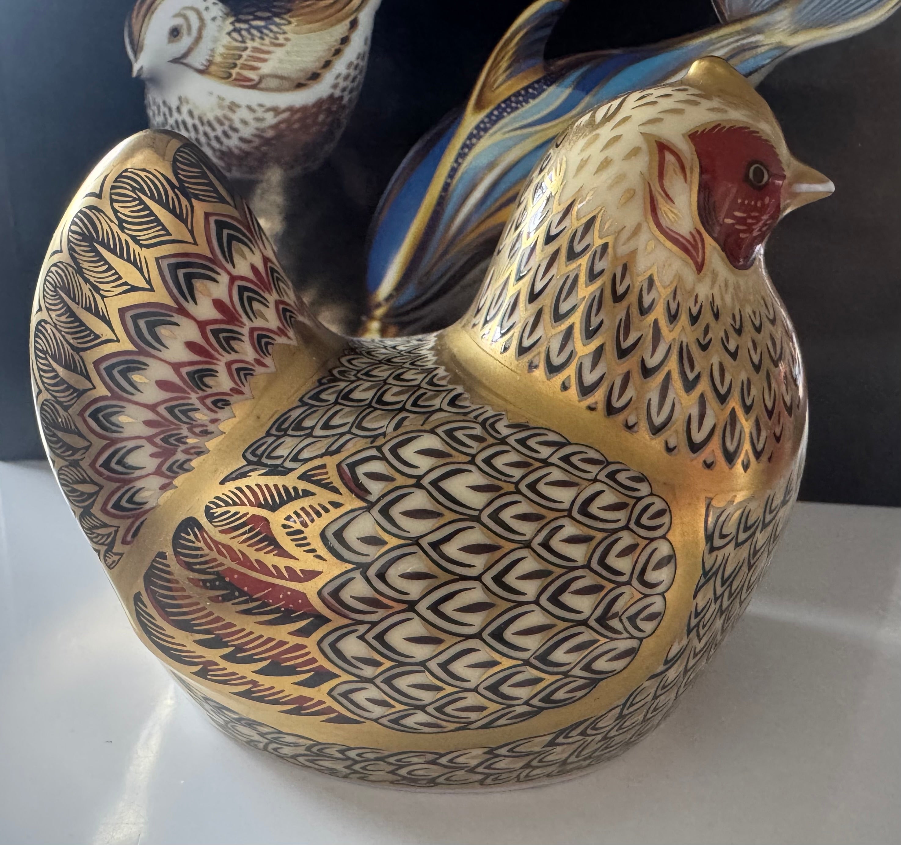 Royal Crown Derby Imari Hen Paperweight