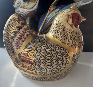 Royal Crown Derby Imari Hen Paperweight