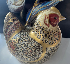 Royal Crown Derby Imari Hen Paperweight