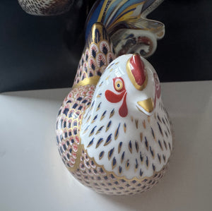 Royal Crown Derby Imari Hen Paperweight