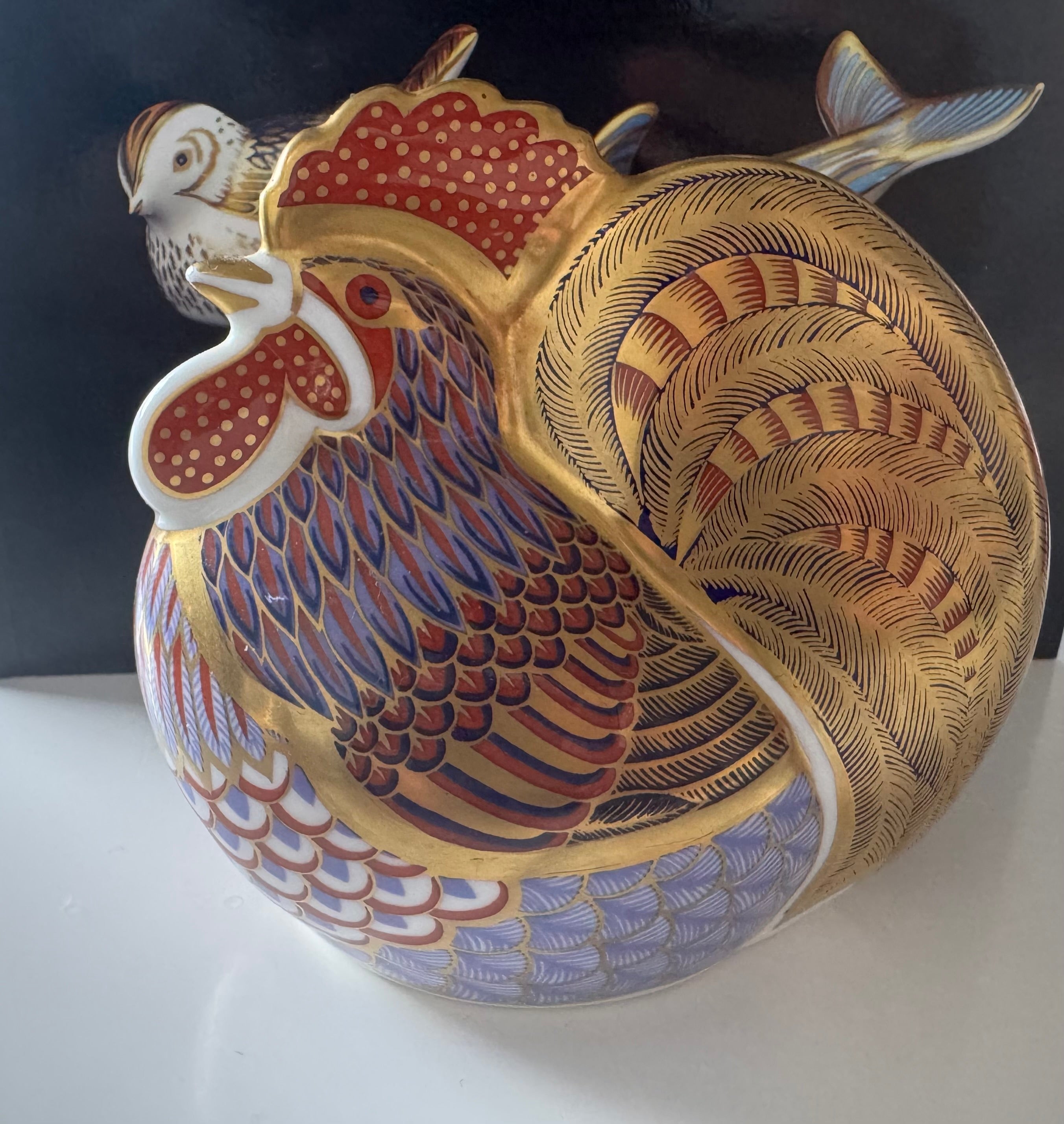Royal Crown Derby Imari Farmyard Paperweight