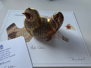 Royal Crown Derby Imari Hen Paperweight