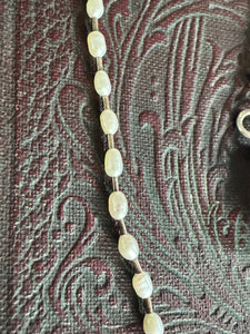 Vintage c1950s Pearl & Glass Beaded Necklace – Stunning Heirloom Gift