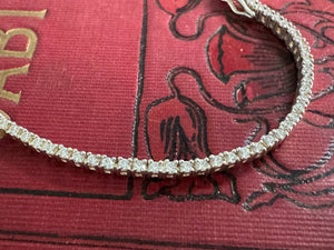 Sterling Silver Tennis Bracelet - Stunning