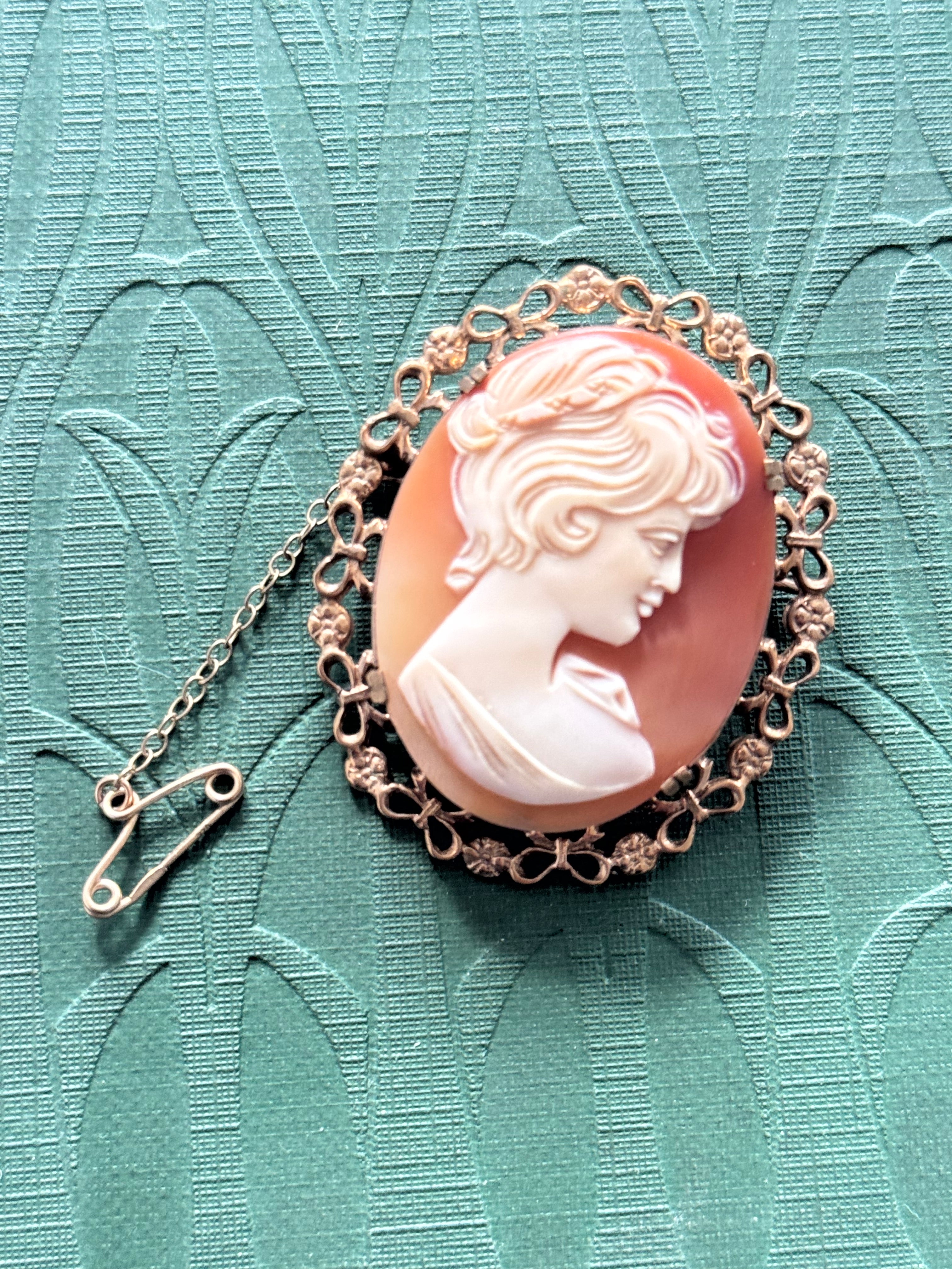 Antique 9ct Rose Gold Cameo TW 11.19g