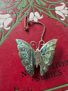 Vintage Sterling Silver Butterfly Brooch