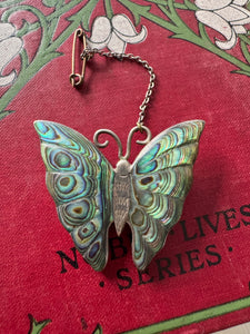 Vintage Sterling Silver Butterfly Brooch