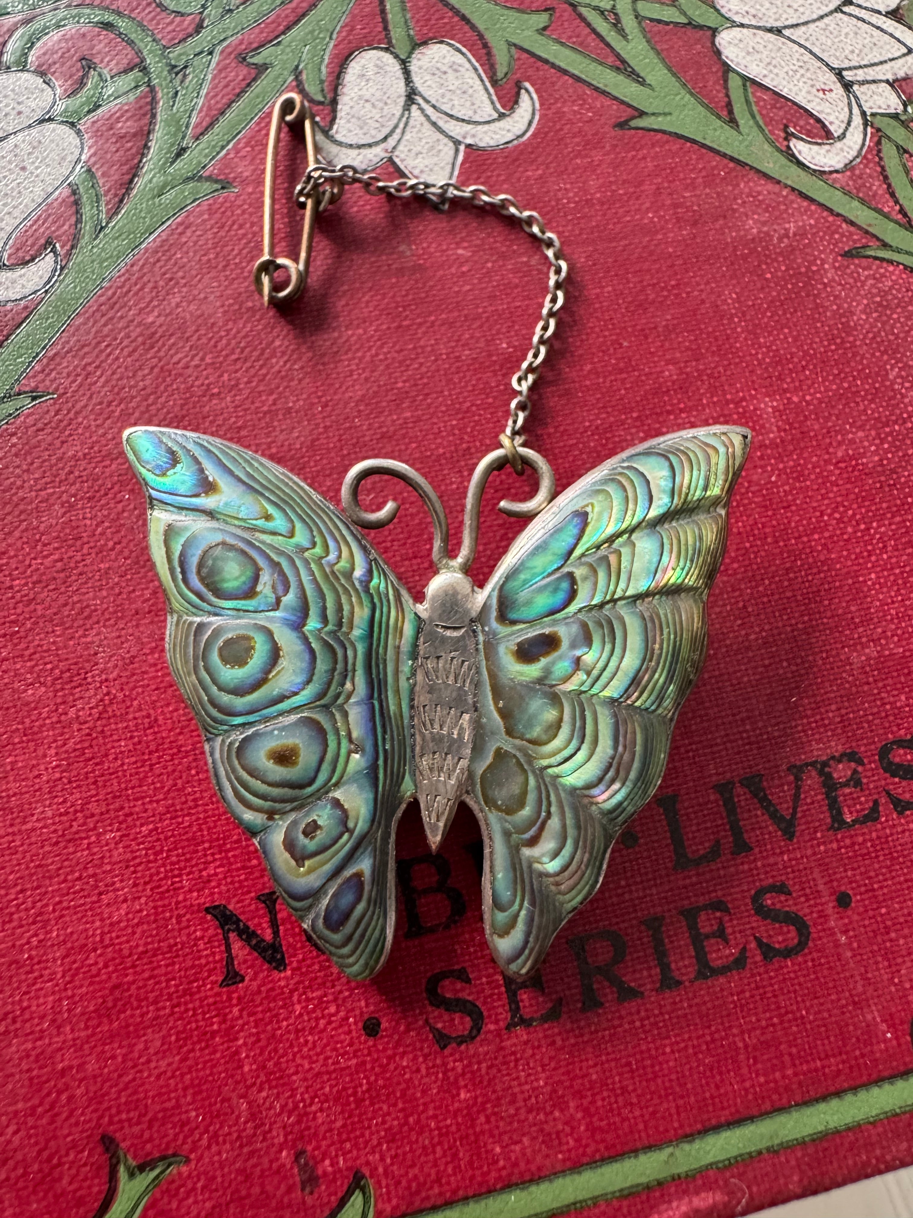 Vintage Sterling Silver Butterfly Brooch