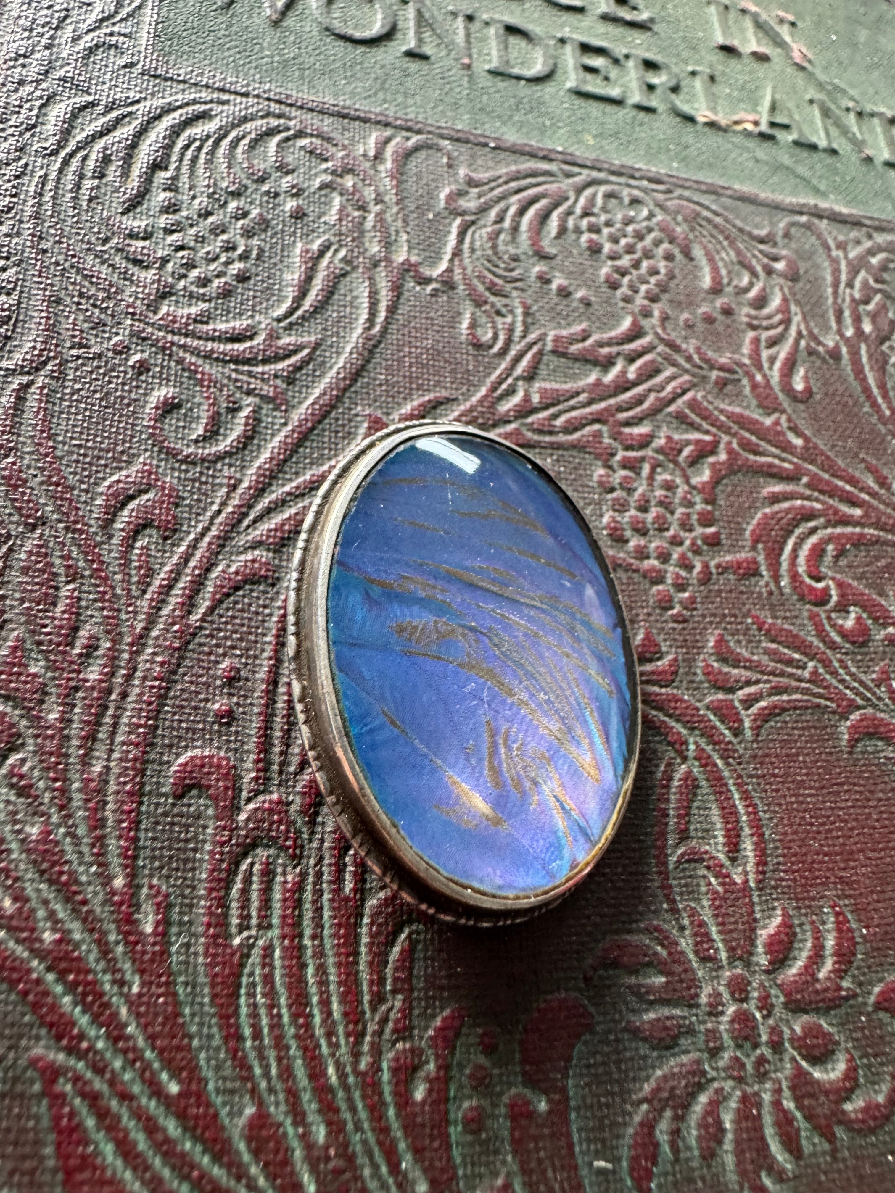Sterling Silver Butterfly Wing Brooch