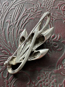 Sterling Silver Marcasite Brooch