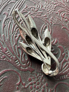 Sterling Silver Marcasite Brooch