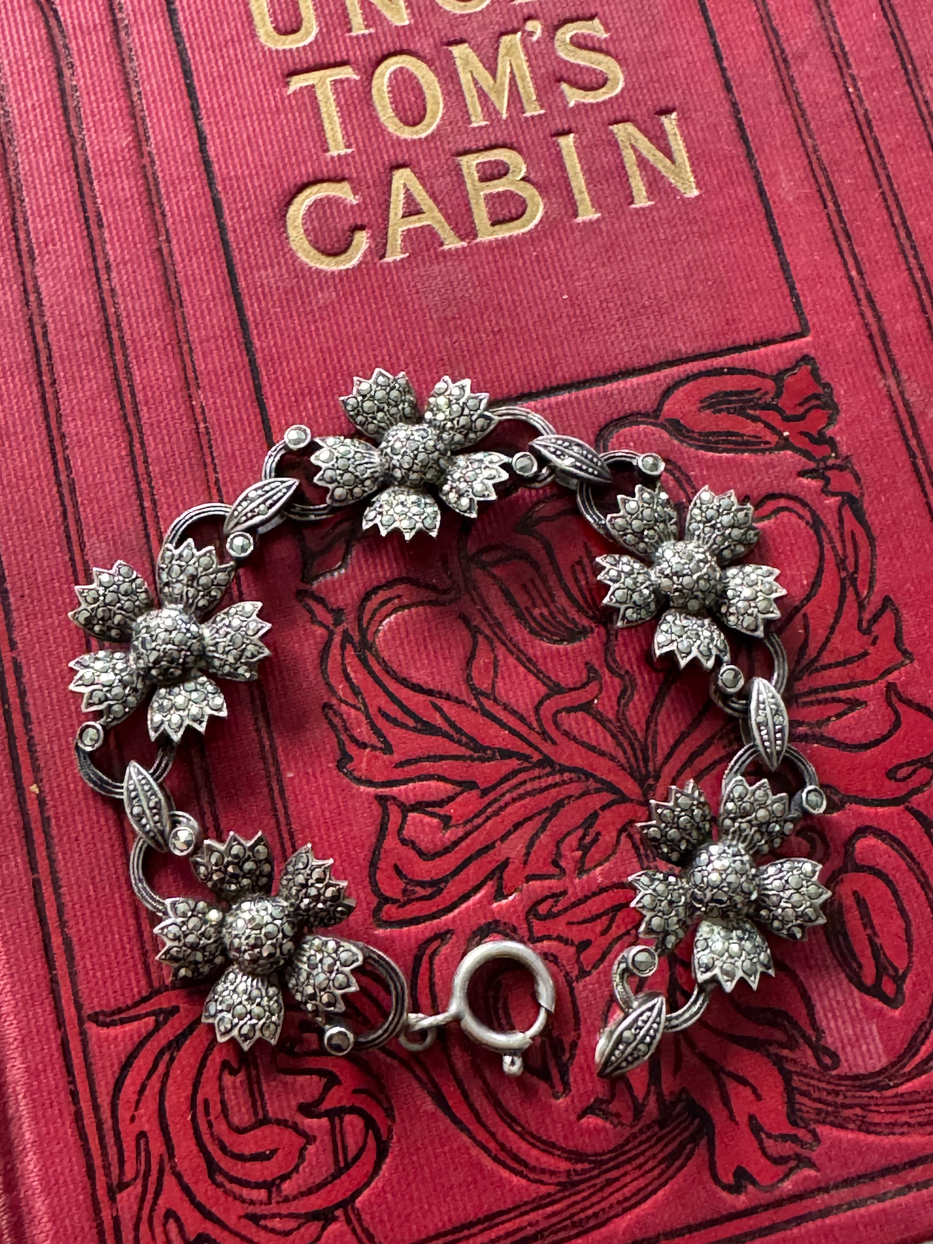 Sterling Silver Marcasite Bracelet - Stunning