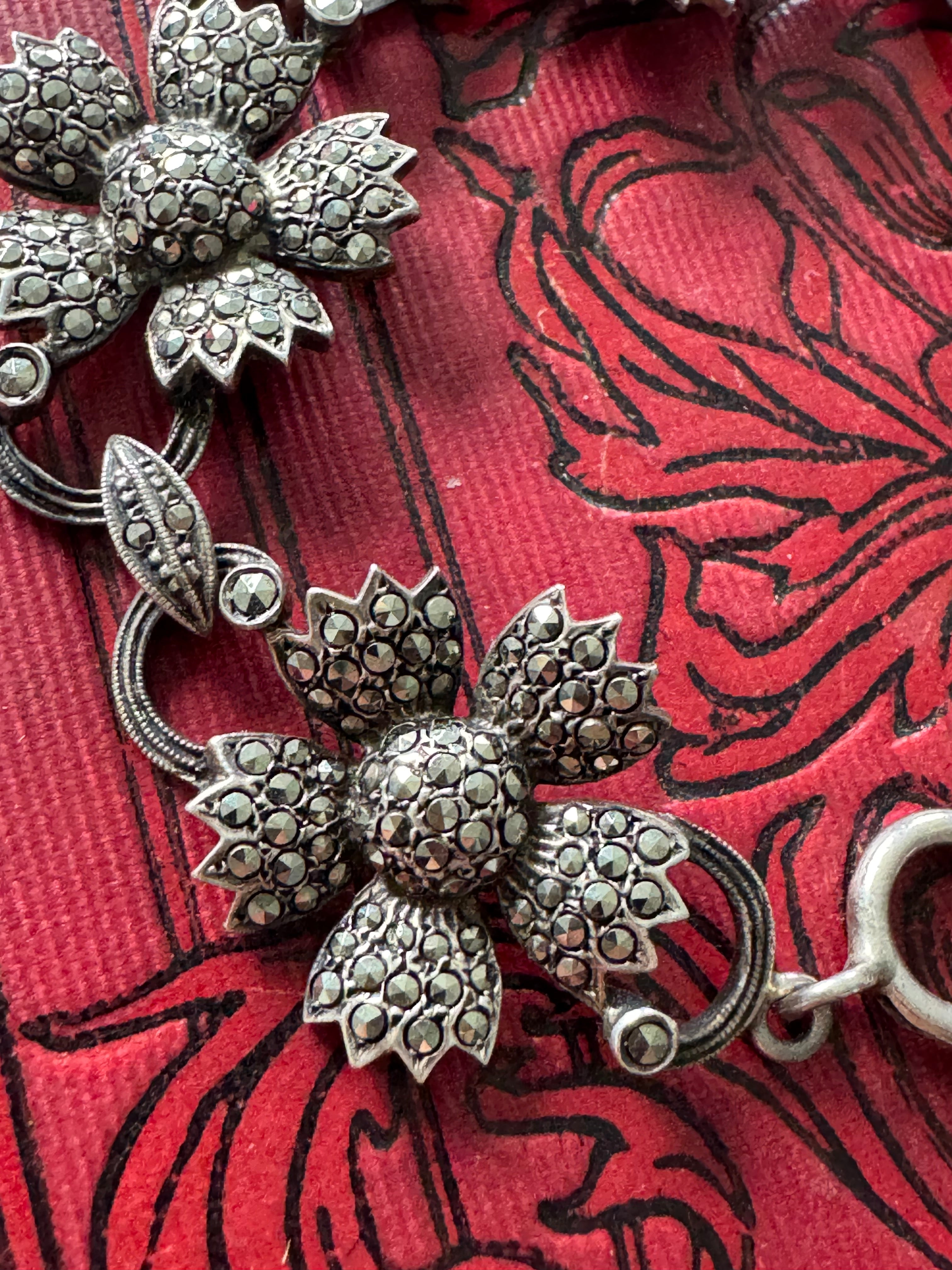 Sterling Silver Marcasite Bracelet - Stunning