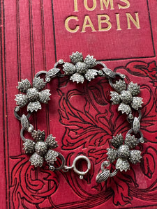 Sterling Silver Marcasite Bracelet - Stunning