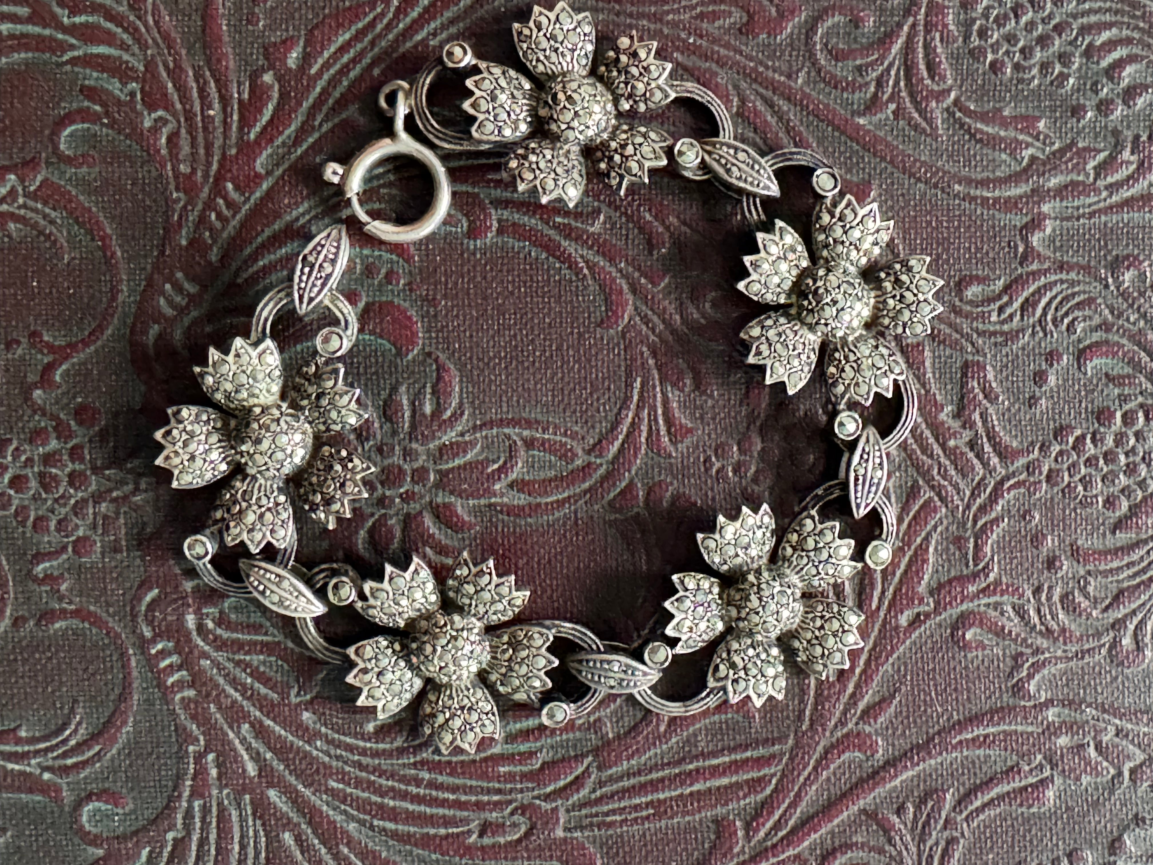Sterling Silver Marcasite Bracelet - Stunning