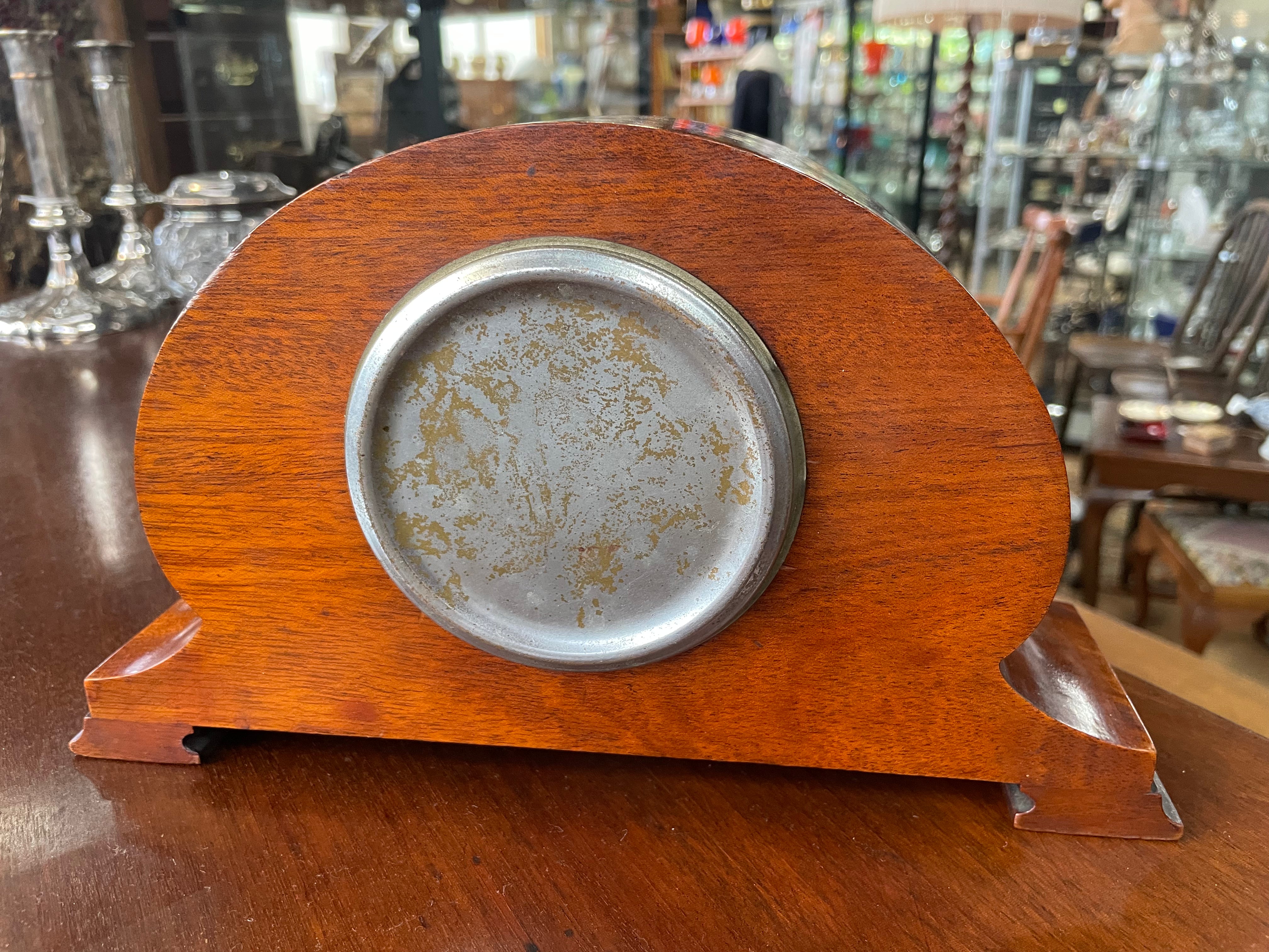 Stunning French 8 Day Clock Flame Mahogany Case