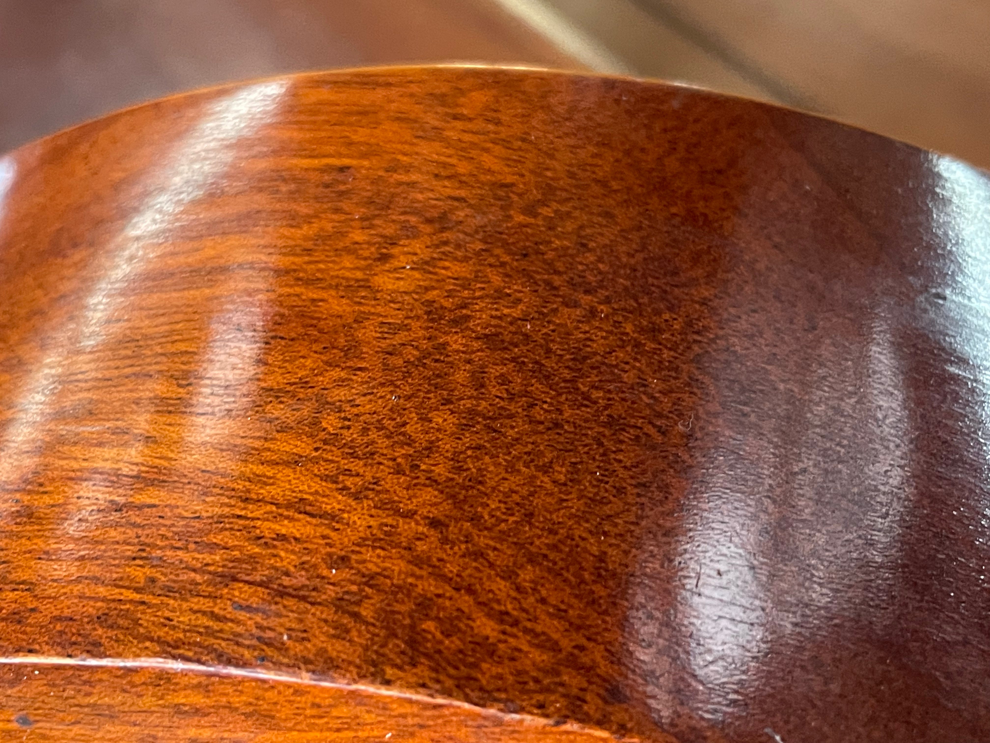 Stunning French 8 Day Clock Flame Mahogany Case