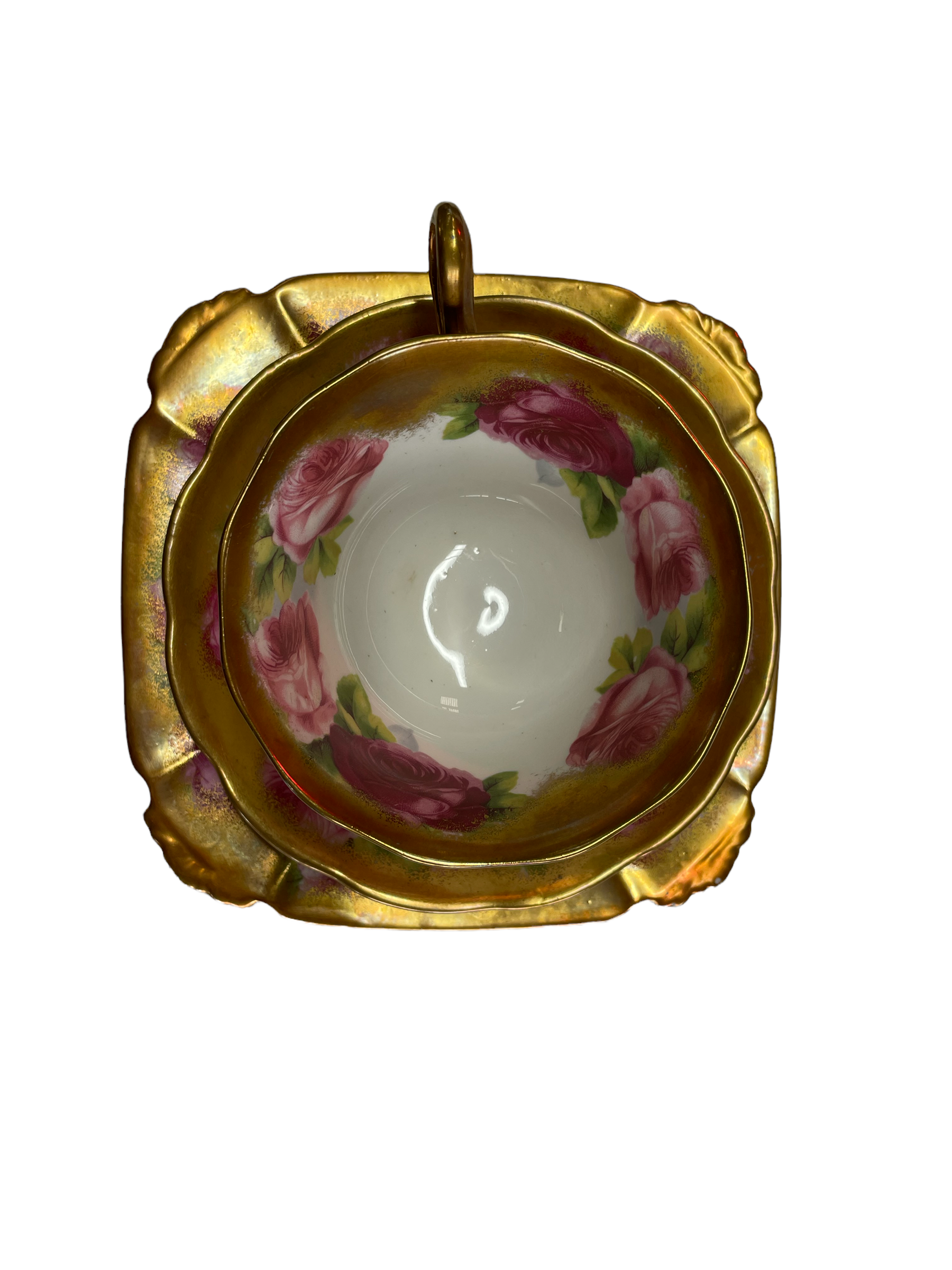 Royal Albert Crown China Old English Rose Heavy Gold