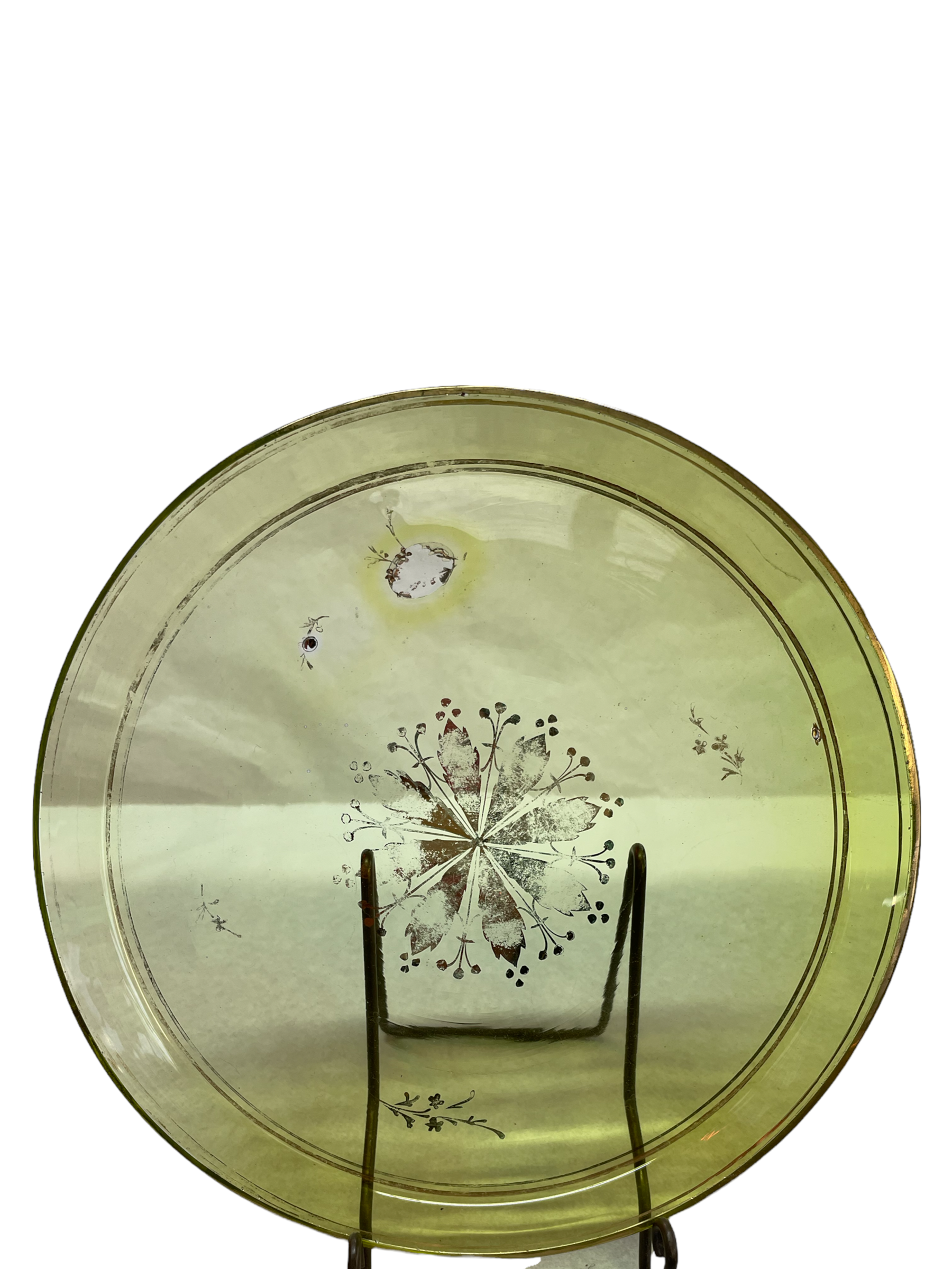 Victorian Glass Decanter Tray & Schnapps Glasses