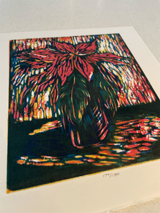 JILL HENRIOD ORIGINAL ART POINSETTIA 170/180
