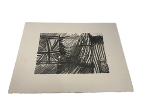 JILL HENRIOD ORIGINAL ART NZ FLAG UNSIGNED