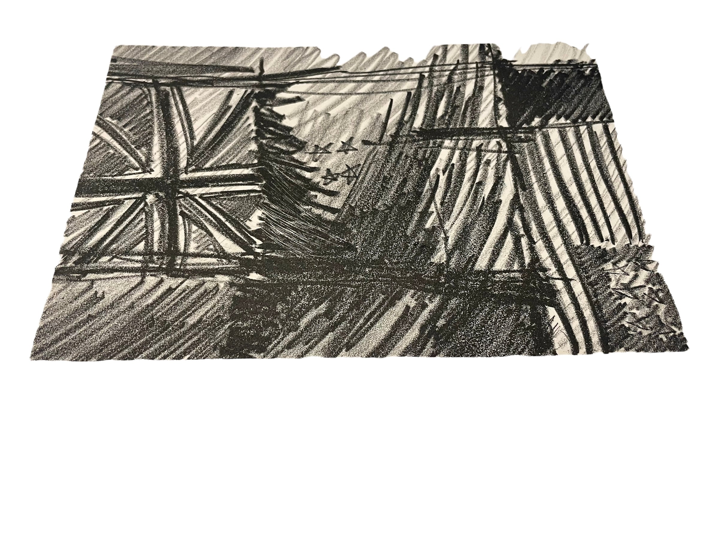 JILL HENRIOD ORIGINAL ART NZ FLAG UNSIGNED
