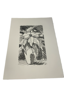 JILL HENRIOD ORIGINAL POTTED FLOWER UNSIGNED
