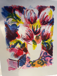JILL HENRIOD ORIGINAL PROTEA OBTUSIFOLIA LIMITED 1/20 SIGNED