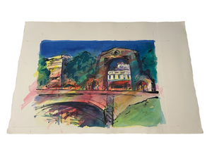 JILL HENRIOD ORIGINAL CHRISTCHURCH BRIDGE OF REMEMBRANCE UNSIGNED