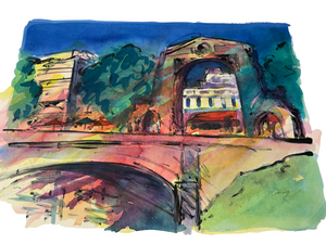 JILL HENRIOD ORIGINAL CHRISTCHURCH BRIDGE OF REMEMBRANCE UNSIGNED