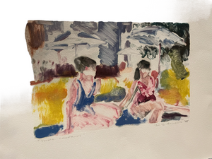 JILL HENRIOD ORIGINAL TWO'S COMPANY SIGNED