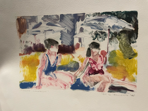 JILL HENRIOD ORIGINAL TWO'S COMPANY SIGNED