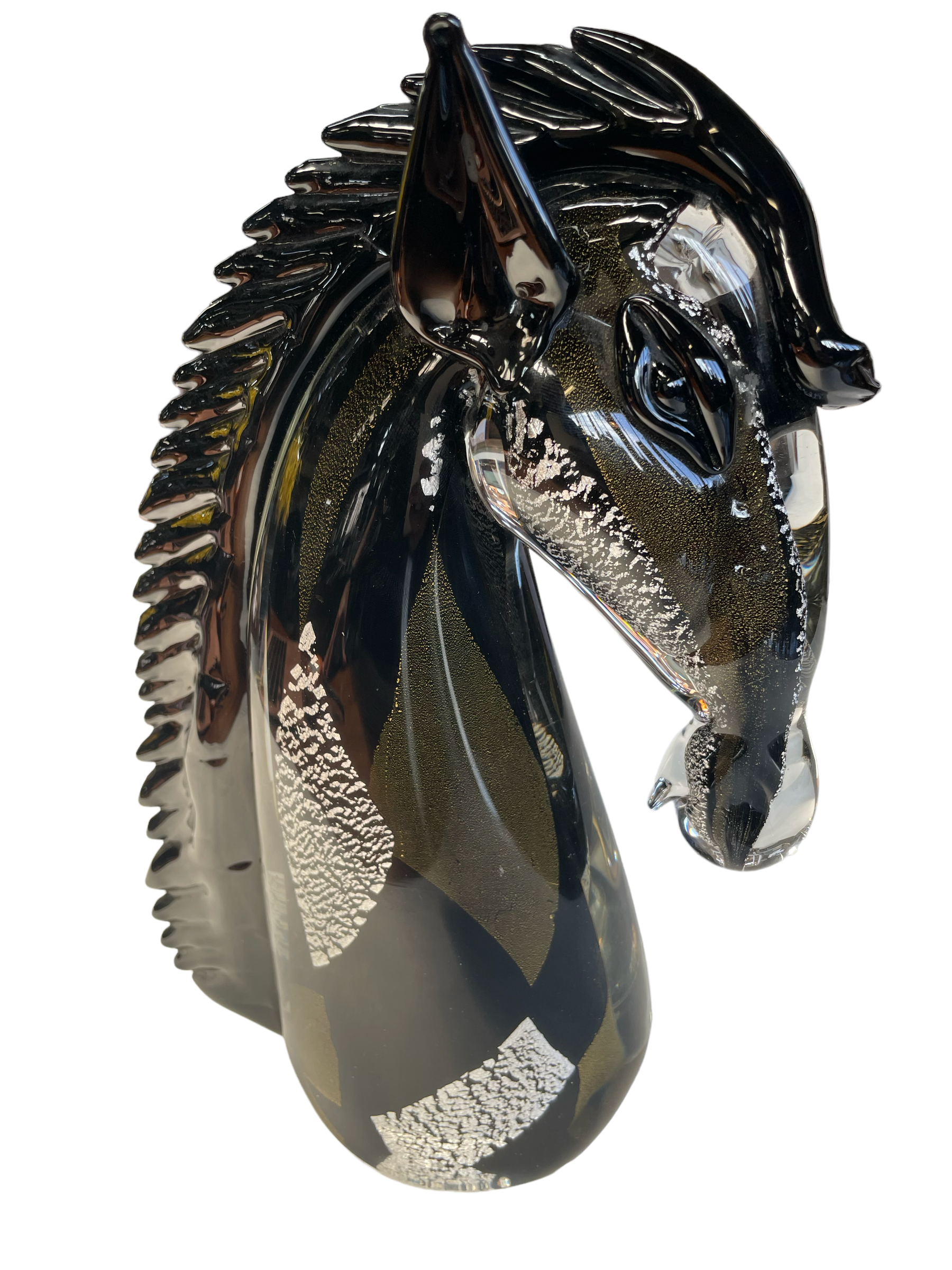 Murano Horse Gold Fleck Effect - Wow What A Cracker!